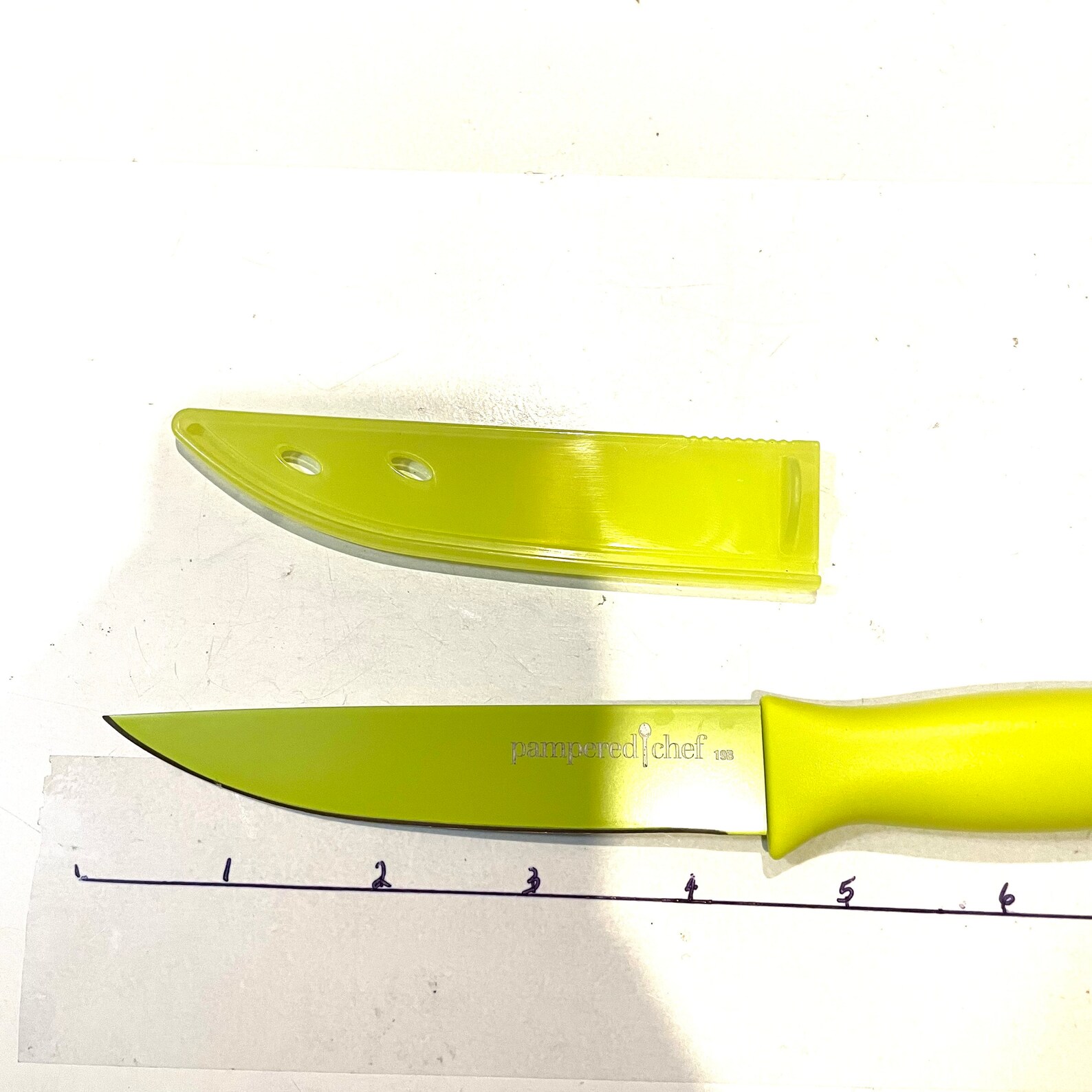 Pampered Chef Kitchen Knife with Sheath Etsy