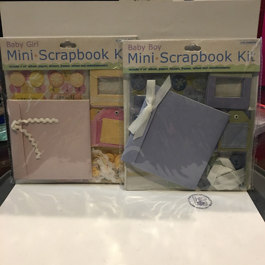 Mini Scrapbook Kit Baby Girl OR Baby Boy Etsy