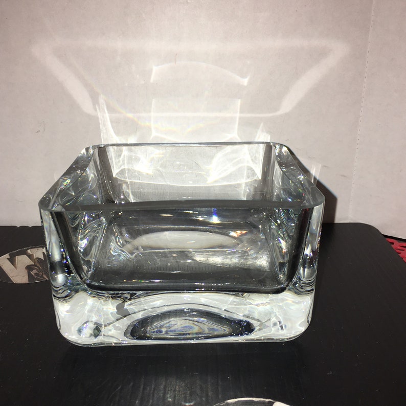 Krosno Poland Crystal Short Vase Etsy