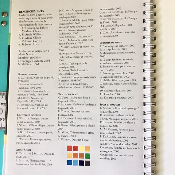 French Version Watercolor Pocket Guide By Moira Clinch