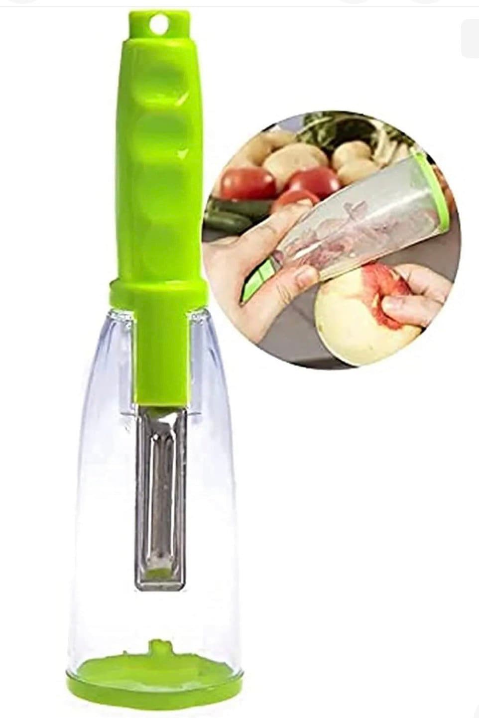 Veggie Peeler With Container to Catch Peelings 