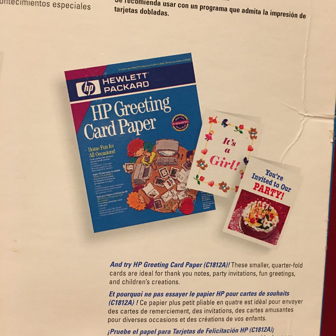 1.5 Pkg HP Glossy Blank Greeting Cards & Env Etsy