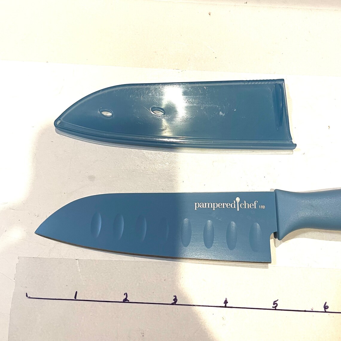 Pampered Chef Kitchen Knife with Sheath Etsy