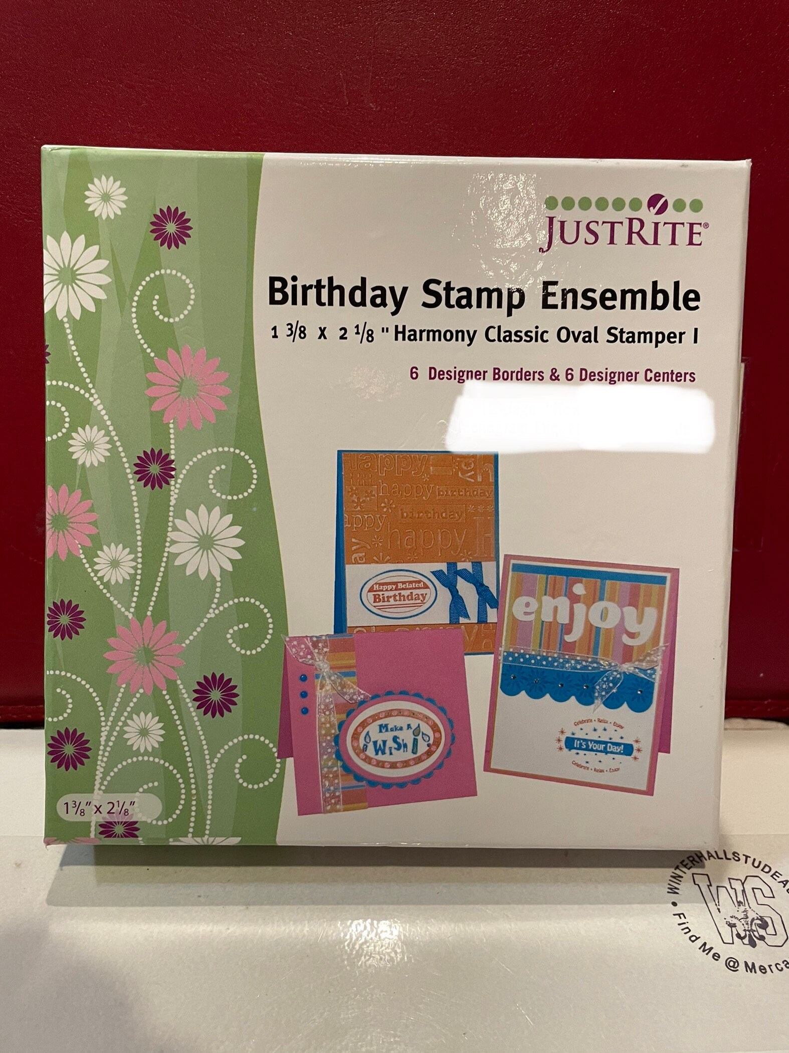 Just rite Birthday Stamp Ensemble Harmony Classic Oval Etsy