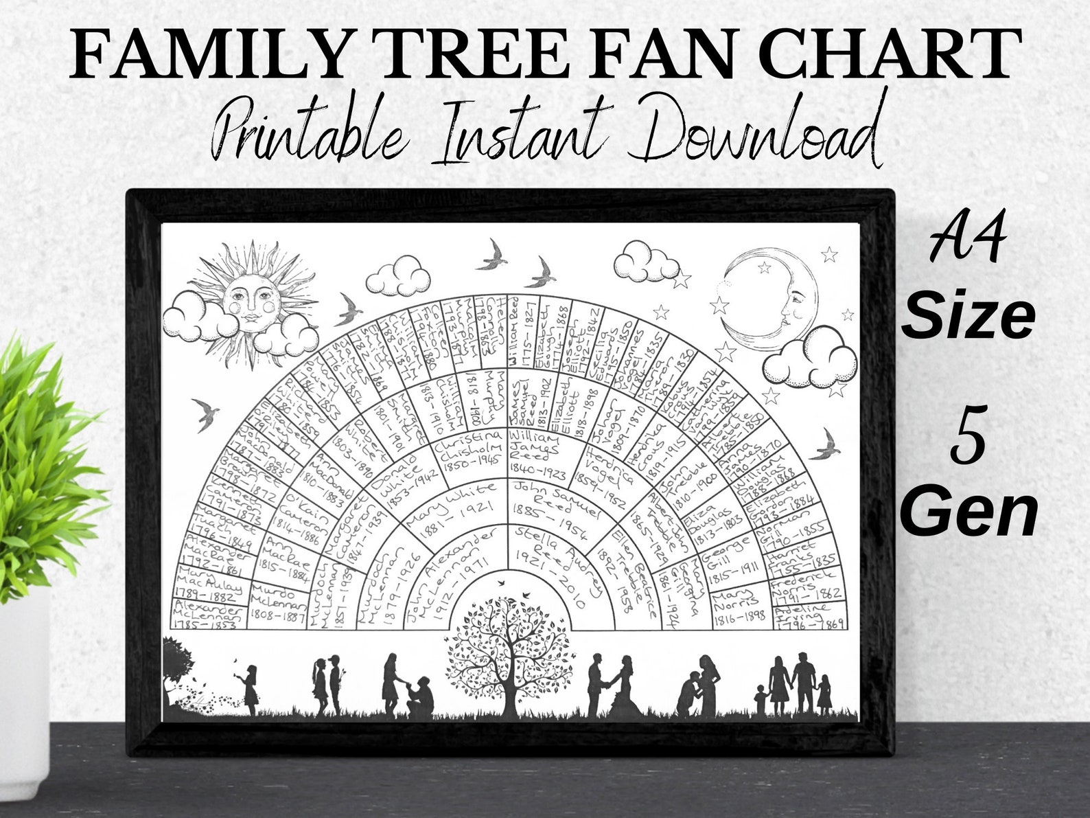 family-tree-fan-chart-5-generations-printable-download-etsy