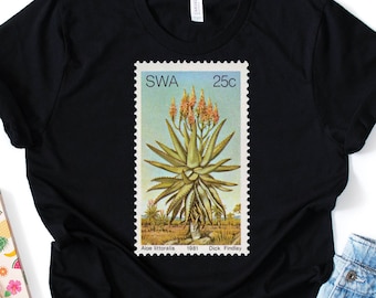 Aloe littoralis stamp Rare succulent premium T-shirt