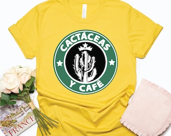 Cactaceas y cafe T-shirt