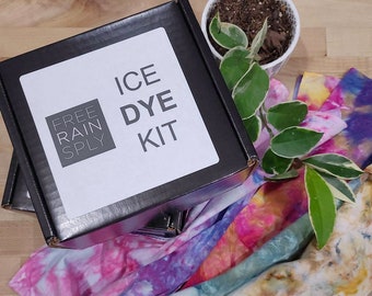 LAST CHANCE: Ice Dye Kit, Fiber Reactive Dyes, Tie Dye Party, Tie Dye Kit, Last Minute Gift, Tie Dye and Shibori, Dyeing Supplies