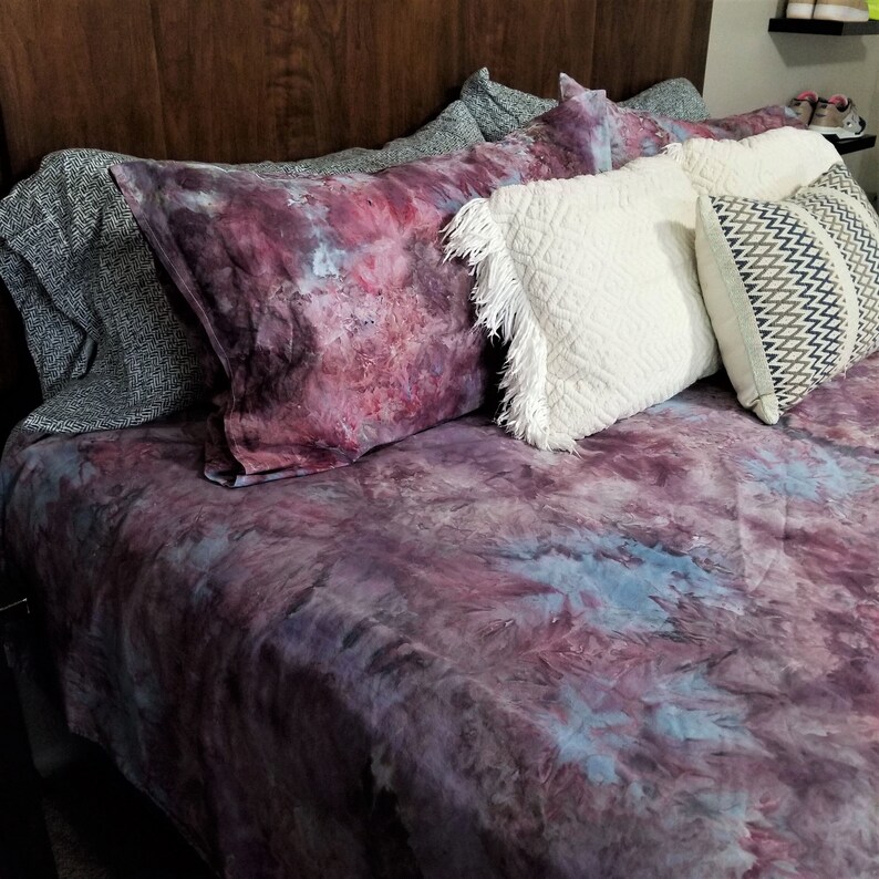 Tie Dye Duvet Cover in GEODE Boho Bedding Set Cotton Etsy