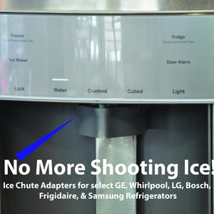 Ice Dispenser Chute Adapter (Funnel Shield) for GE Whirlpool Samsung BOSCH LG Refrigerators Kitchen Stop the Shooting Ice