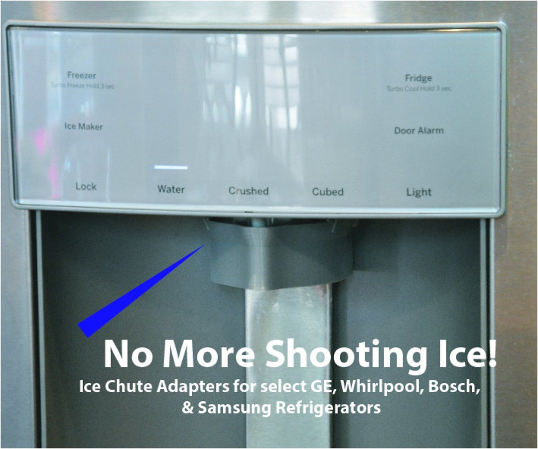 Ice Dispenser Chute Adapter funnel Shield for GE Whirlpool Samsung