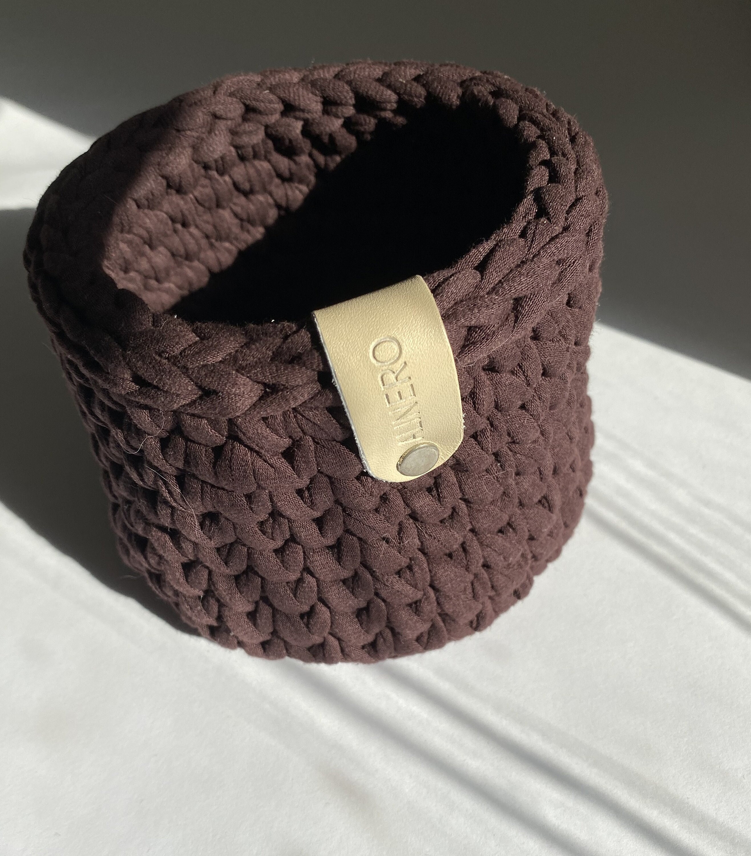 storage crochet basket, desk organizer, fruits basket, makeup organizer, small makeup brush holder, new job gift for her