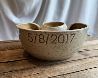 Custom Chip/Dip Anniversary/Birthday/Wedding/Special Occasion Bowl