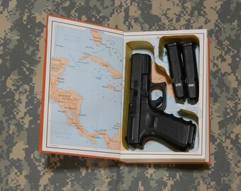 medium, Caribbean, hollow book safe