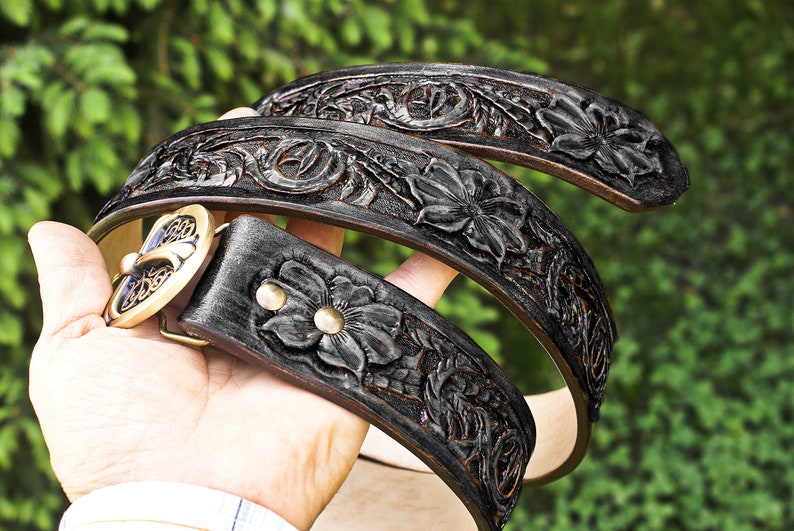 tooled leather men/'s leather belt leather belt leather belt women tooled leather belt carved leather belt belt leather tooled belt