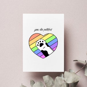 Carte de fierté LGBTQIA+ | vous êtes la carte Purrfect | Carte fière de patte de Zazzle.be Liste d'envies Vous avez des idées ? Carte LGBT | arc-en-ciel de Zazzle.be Liste d'envies Vous avez des idées ? Carte de calligraphie moderne dessinée à la main