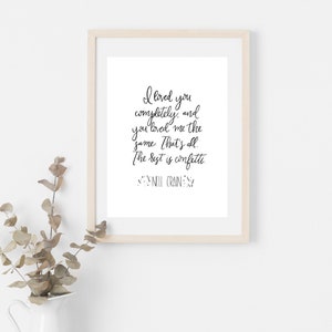 The Rest is Confetti Art Print | Nell Crain Quote | Haunting of Hill House Fan Art | Home Decor | Modern Calligraphy Quote Art Print