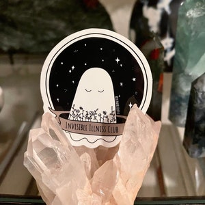Invisible Illness Club Aufkleber | Chronische Schmerzen Sticker | Chronische Krankheit Aufkleber | Awareness Aufkleber | Bewusstsein für psychische Gesundheit