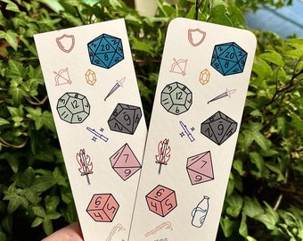 Dungeons and Dragons Bookmark | Handmade Bookmark | DnD Gifts | Stocking Stuffer | Book Lover Gift | D&D DM Gifts | Fantasy Reader Bookmark
