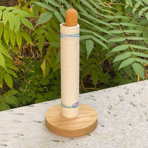 Porta rotolo di carta assorbente in legno / Supporto per asciugamani da cucina / Porta rotolo di carta assorbente in legno / Porta rotolo di carta assorbente / Fatto a mano