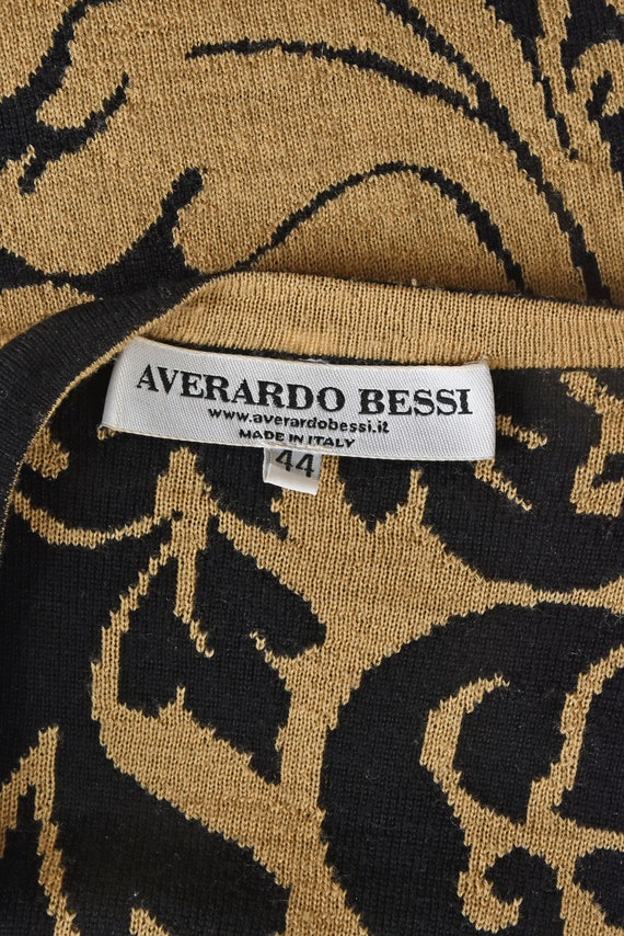 AVERARDO BESSI Black and Tan Wool Knit Twin Set - image 6