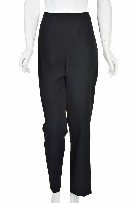 CHANEL Vintage Black Wool Pantsuit with "GABRIELL… - image 9