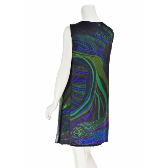 ALBERTA FERRETTI Colorful Impressionist Silk Chif… - image 6