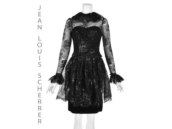 vintage couture cocktail dresses A-Line Cocktail Dresses Vintage Dress Wedding Guest Tea Length Sleevel   Koutun Dress