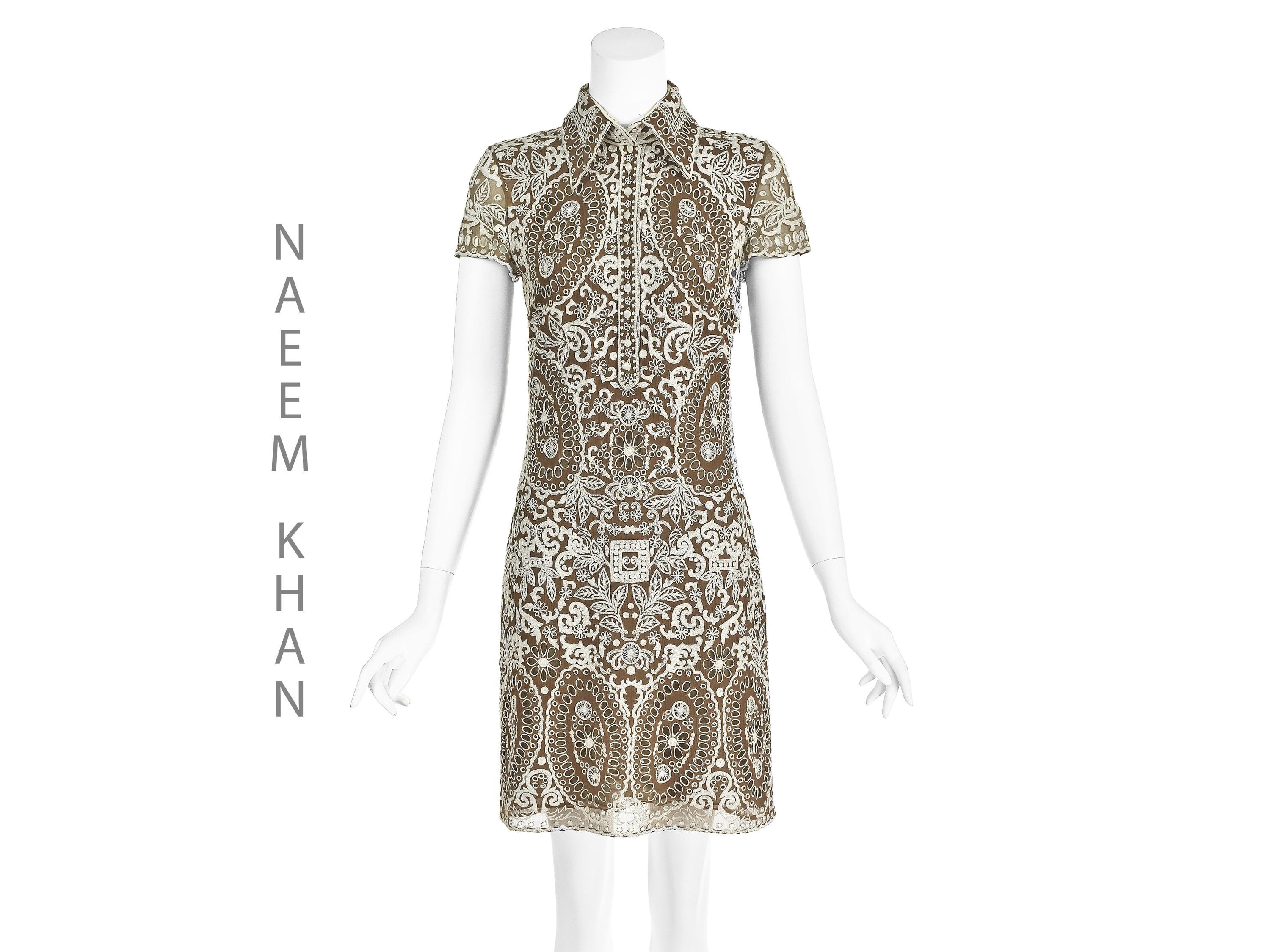 Naeem Khan Embroidered Dress - Etsy Naeem Khan Embroidered Dress - Etsy