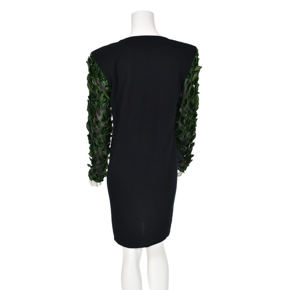 ISABEL CANOVAS Rare Vintage Black Cashmere Dress … - image 9