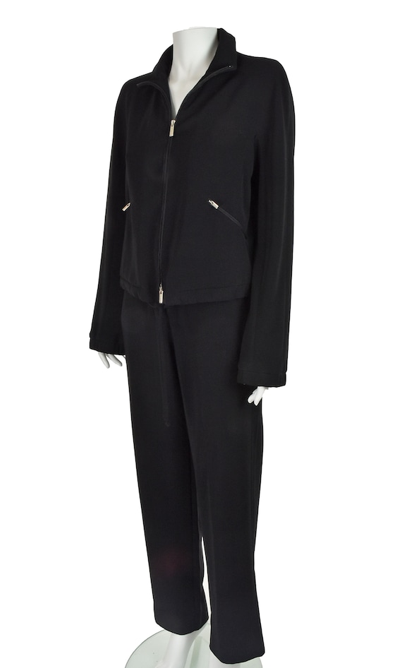 GIORGIO ARMANI Vintage Black "Leisure Suit" Pants… - image 3