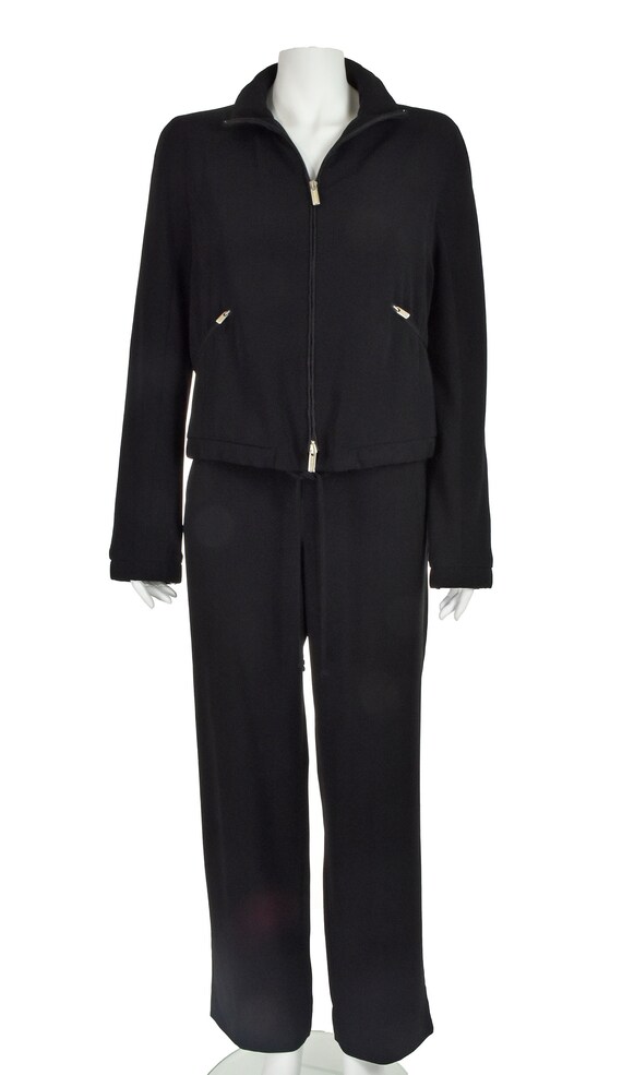 GIORGIO ARMANI Vintage Black "Leisure Suit" Pants… - image 2