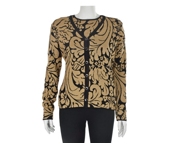 AVERARDO BESSI Black and Tan Wool Knit Twin Set - image 1