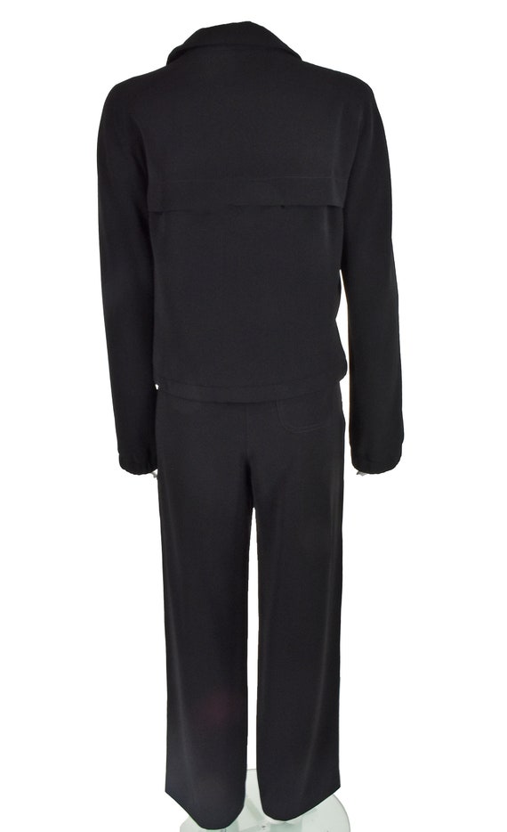 GIORGIO ARMANI Vintage Black "Leisure Suit" Pants… - image 8