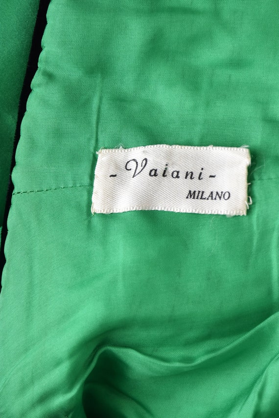 Vintage 1950s Green Silk Taffeta Waltz Length Par… - image 8