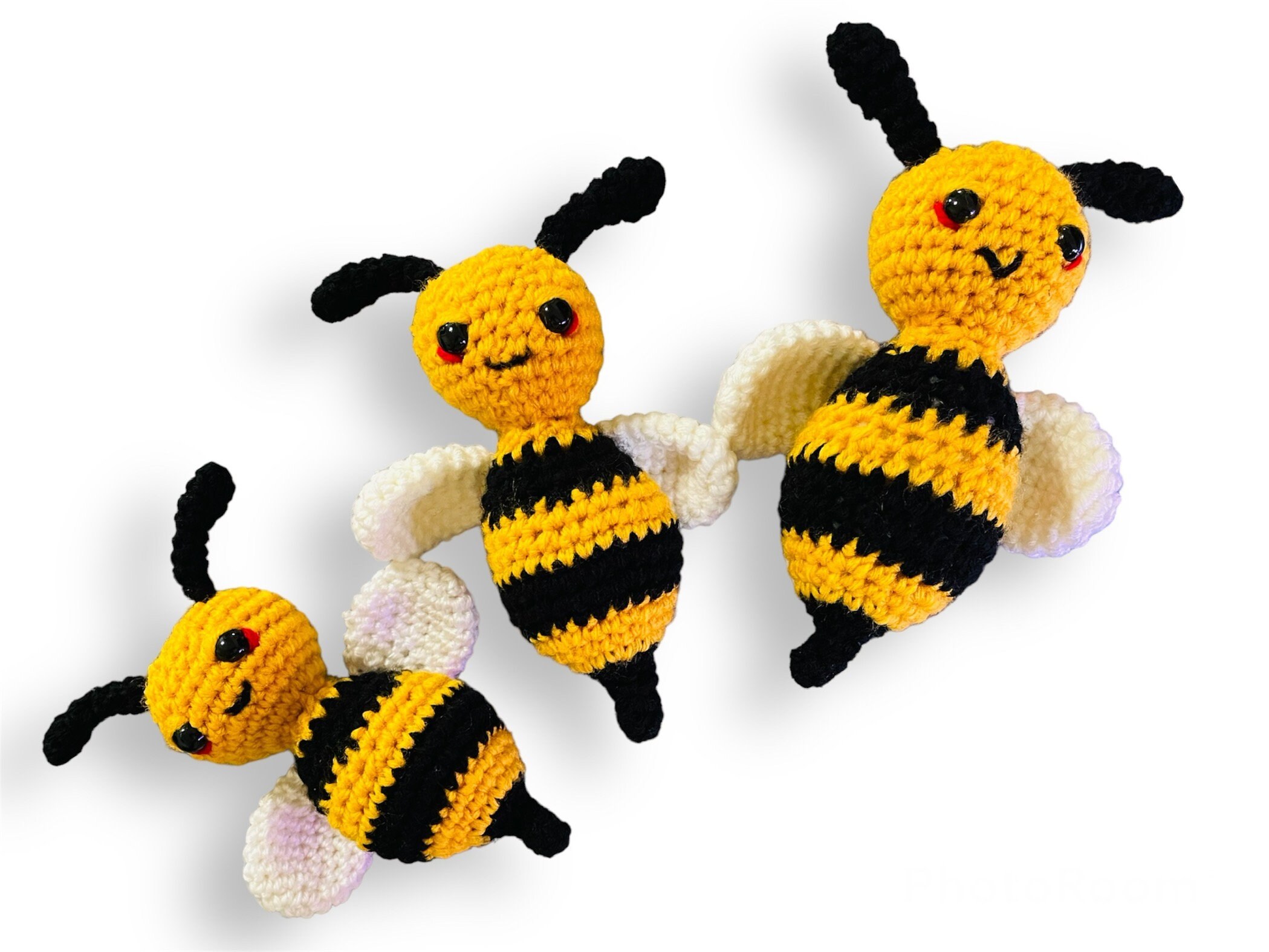 Buzzy Buzzed Bee Crochet Pattern - Etsy