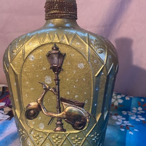 Hand painted Crown Royal bottle