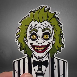 Pegatina de Beetlejuice para planificador Pegatinas para Hydro Flask Beetlejuice Beetlejuice Bettlejuice Pegatina para portátil