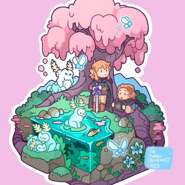 Zelda Satori Mountain Sticker