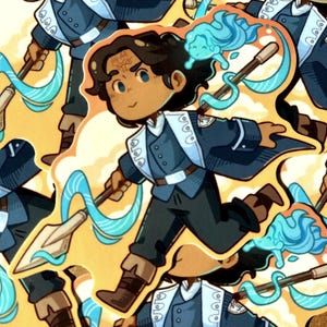 Kaladin Stormblessed Sticker, Stormlight Archive