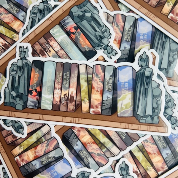 Tolkien Bookshelf Sticker