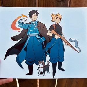 Roy Mustang and Riza Hawkeye Print