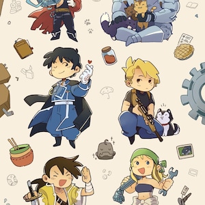 Fullmetal Alchemist Sticker Page