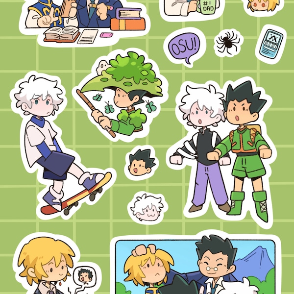 Hunter Team Sticker Page (PREORDER)