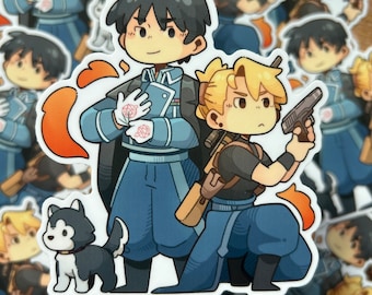 Roy Mustang and Riza Hawkeye Sticker