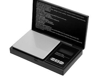 Buviona Premium Pocket Scale Digital Mini Gram Scale  Weight Scale with LCD Backlit Display  / 0.01g – 100g