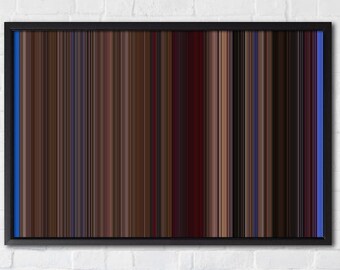 Twin Peaks Movies as color art, Printable Wall Art, abstract art, minimal art, movie poster, color art, line art