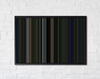 Collateral 2004 Movies as color art, Printable Wall Art, abstract art, minimal art, movie poster, color art, line art