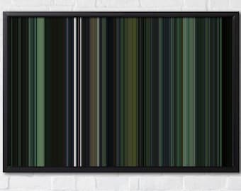 The Matrix Printable Wall Art - Movies converted to color art, abstract art, minimal art, movie poster, color art, line art
