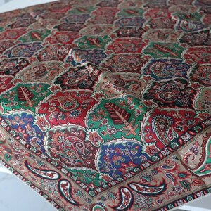 Multicoloured Handmade Tablecloth, Persian Handcrafted Tablecloth, , Termeh,Table Overlay,Fabric